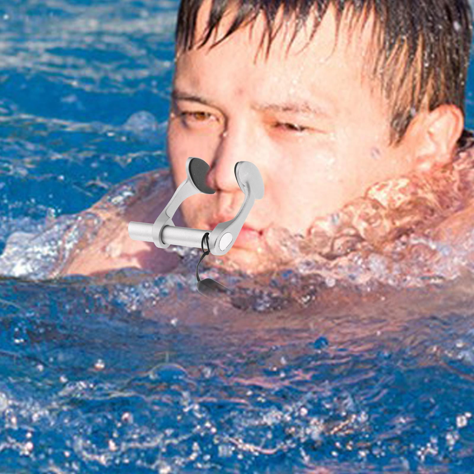 kesoto Swim Nose Clips with Lanyard Reusable Swimming Nose Clips Soft Pads Nose Protector for
