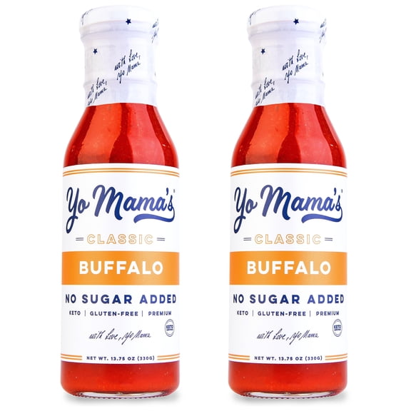 keto buffalo dipping, marinade & wing sauce by - pack of (2) - low-zero carb, no sugar added, whole30, paleo, gluten and soy free, and low calorie!
