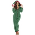 thumbnail image 1 of ketyyh-chn99 Womens Pajamas Cool Nights Pajamas for Women Sleeve Pyjamas Plush Patchwork Jumpsuits Long Zipper Women Hood With Pockets Onesie, 1 of 5