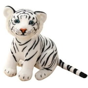 keusn 27cm 1pc tiger plush toys cute soft stuffed animal plush doll for kids valentine's day birthday gifts baby plush toy white