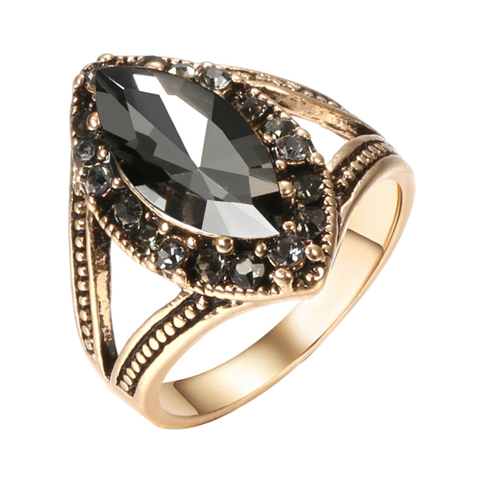Big Labradorite Crystal Statement Ring in Sterling Silver - Designed b
