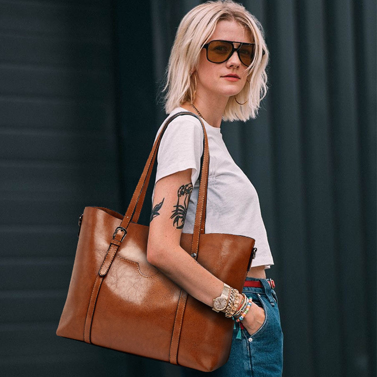 keusn handbags for womens large designer ladies bag pocket purse leather