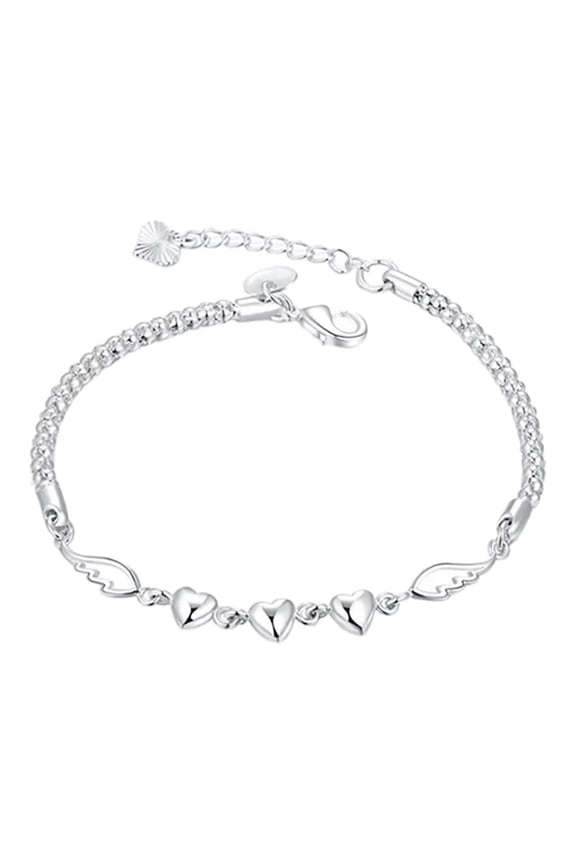 ladies adjustable bracelet 925 sterling silver heart adjustable bracelet bracelet fashion jewelry accessories for party banquet wedding