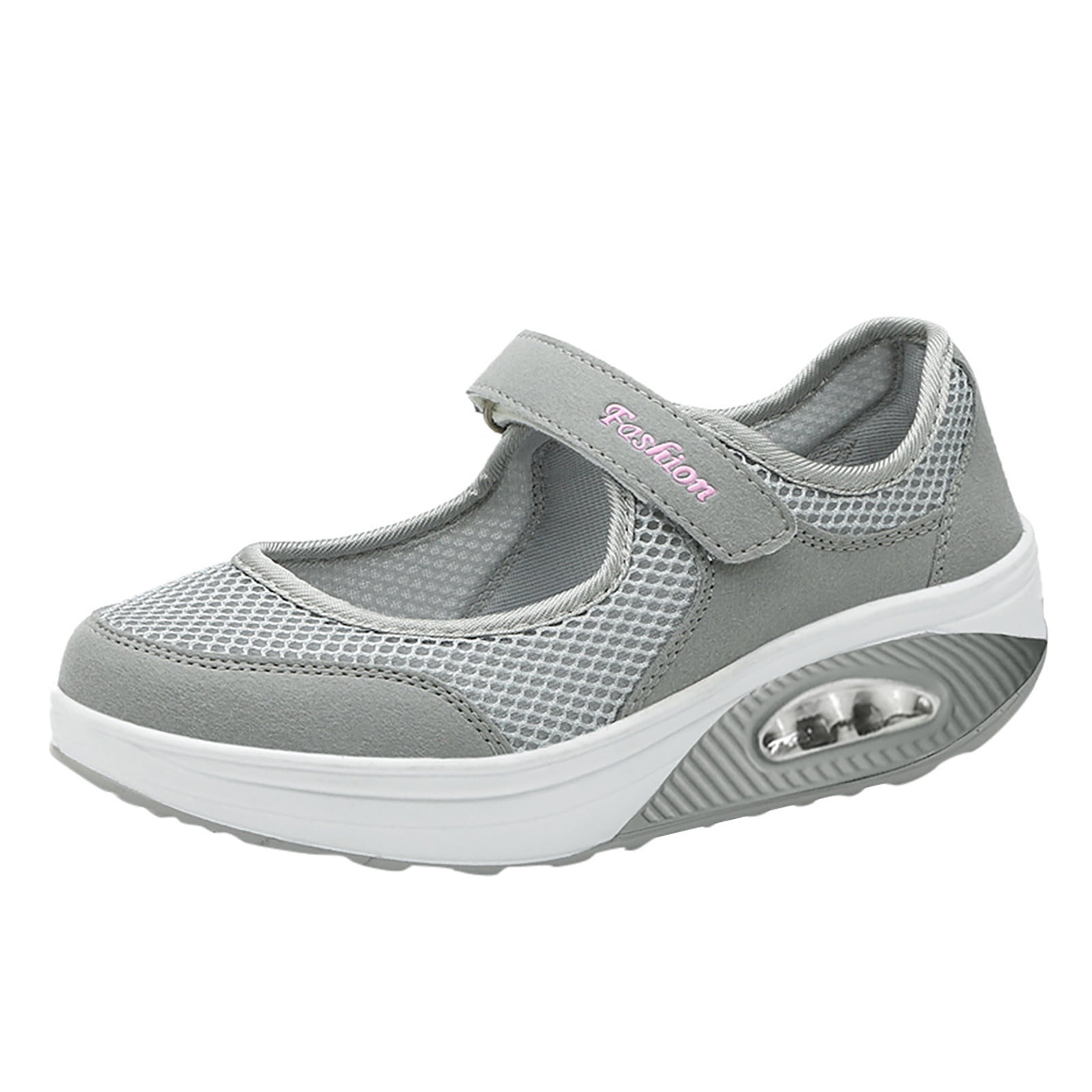 keusn non slip shoes for women casual mesh thick-soled walking