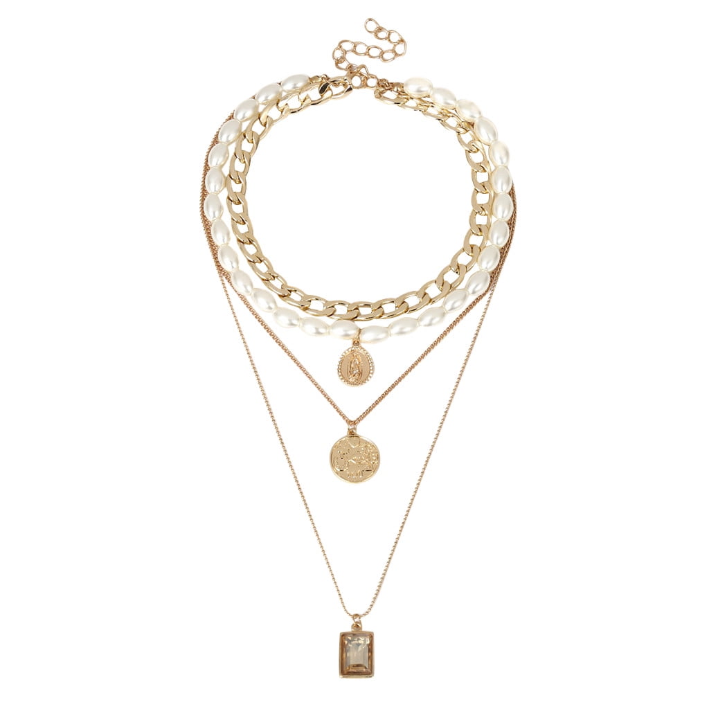 keusn new lock key pendant padlock charm necklace chain women jewelry gift
