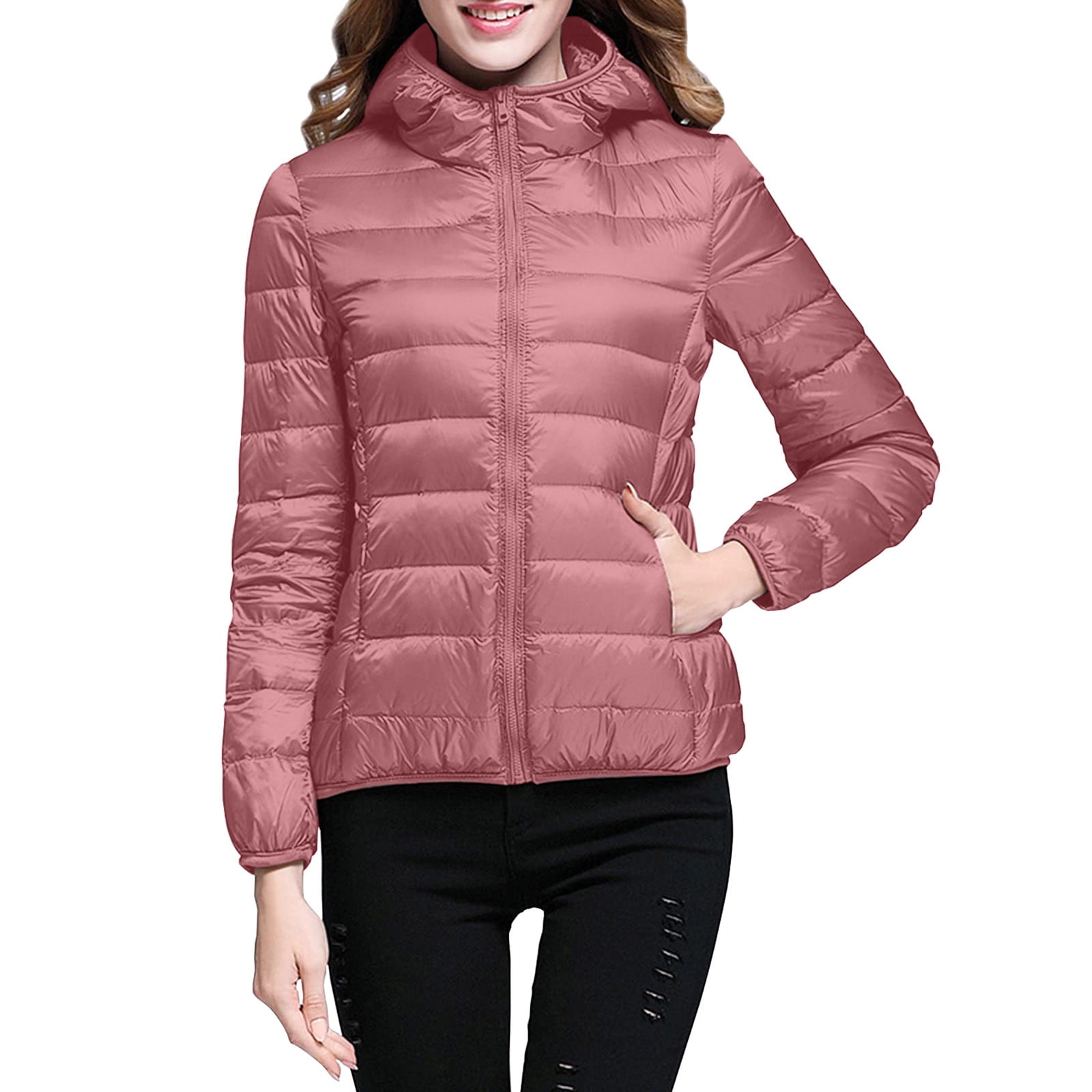 Keusn Women's Slimming Packable Down Jacket, Lightweight