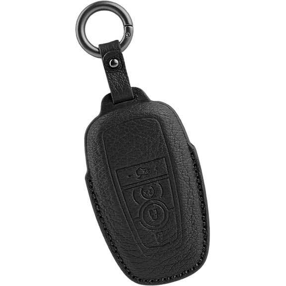 key case cover Fit For Ford Explorer Fusion Escape Edge Expedition Leather Smart key case keychain keyring Accessories