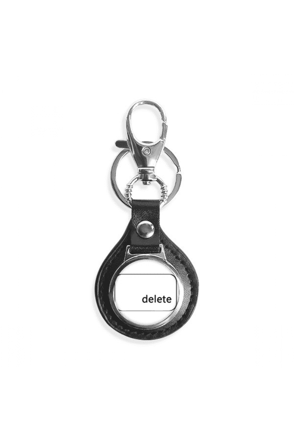 keyboard symbol delete key link chain keyholder finder hook metal