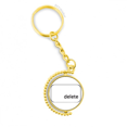 thumbnail image 1 of keyboard symbol delete metal connector key chain  accessory en keyholder, 1 of 3