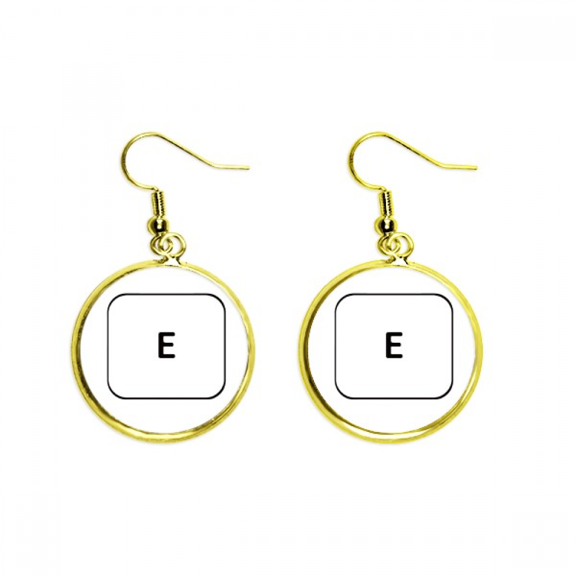keyboard symbol e art deco fashion earring dangle en drop earring jewelry woman