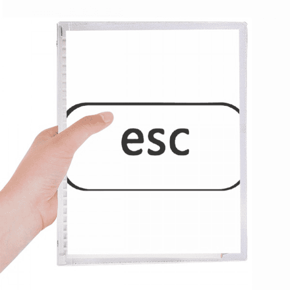 keyboard symbol esc notebook loose diary refillable journal statiry