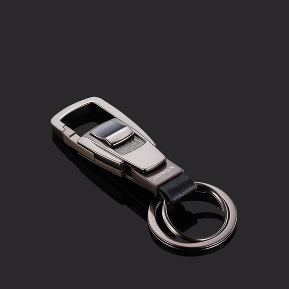 keychain business buckle metal car keychain creative gift manufacturer 8716,SKU01105-黑色
