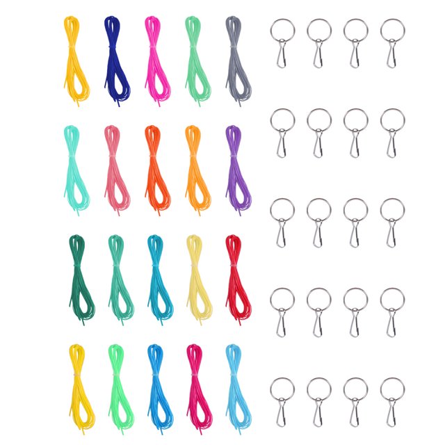 keychain rings for crafts 1 Set 20 Colors 2.5mm DIY Colorful Plastic