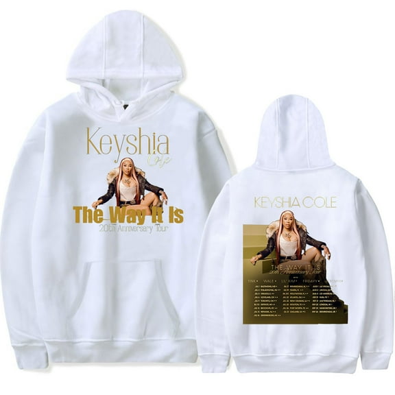 keyshia Cole Tour 2025 Hoodies Merch Women Men Fashion Casual Hooded Sweatshirts