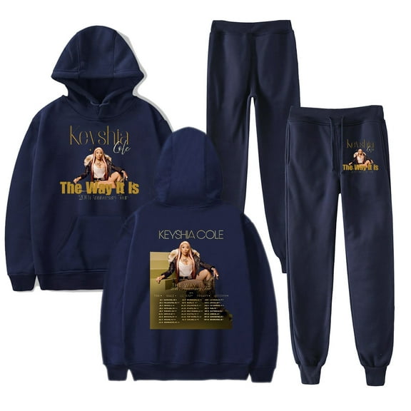 keyshia Cole Tour 2025 Merch Hoodie and SWEATPANTS set pop print Unisex Casual Street Clothing
