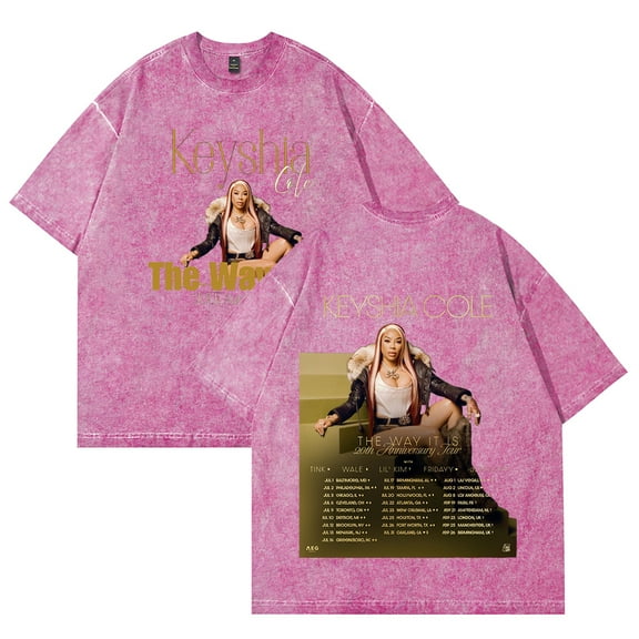 keyshia Cole Tour 2025 T-shirts Women Men Cotton Wash Clothes Trend Casual Short Sleeve Top