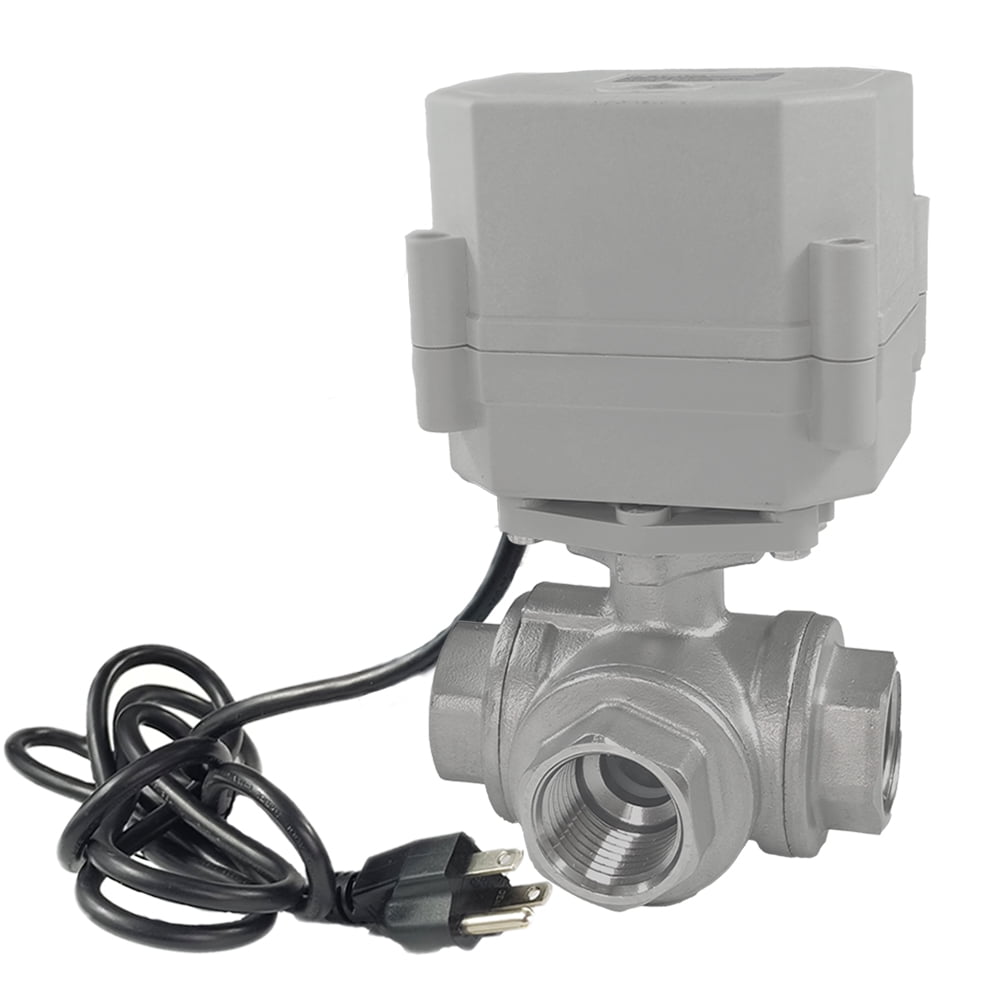 Kezhai Dream 1/2" DN15 Motorized Ball Valve - AC110-230V, Normally Closed, Brass Body 3 thumbnail image