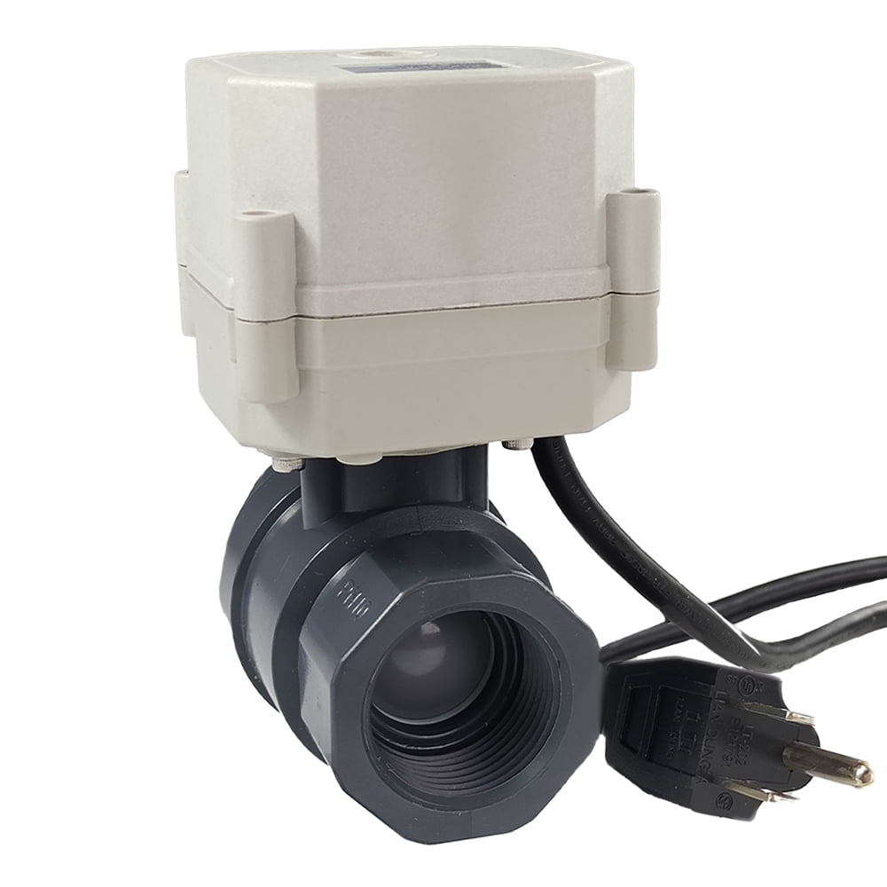 Kezhai 3-Way Electric Brass Ball Valve – 110V-230V With US Plug For Water & HVAC Systems