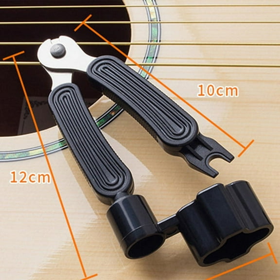 kfykfyk Guitar String Winder Cutter and Bridge Pin Puller 3 in 1 Guitar Tool for Repairing Restringing