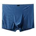 thumbnail image 1 of khonts,Men's Big Tall Boxer Briefs Soft Comfortable Underwear Moisture Wicking Oversized Inner Pants Navy XXXXXXXXL, 1 of 3