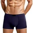 thumbnail image 1 of khonts,Men's Boxer Briefs Comfortable Breathable Underwear Mid Rise Underpants for Daily Wear Versatile Design for All Seasons Dark Purple XL, 1 of 4