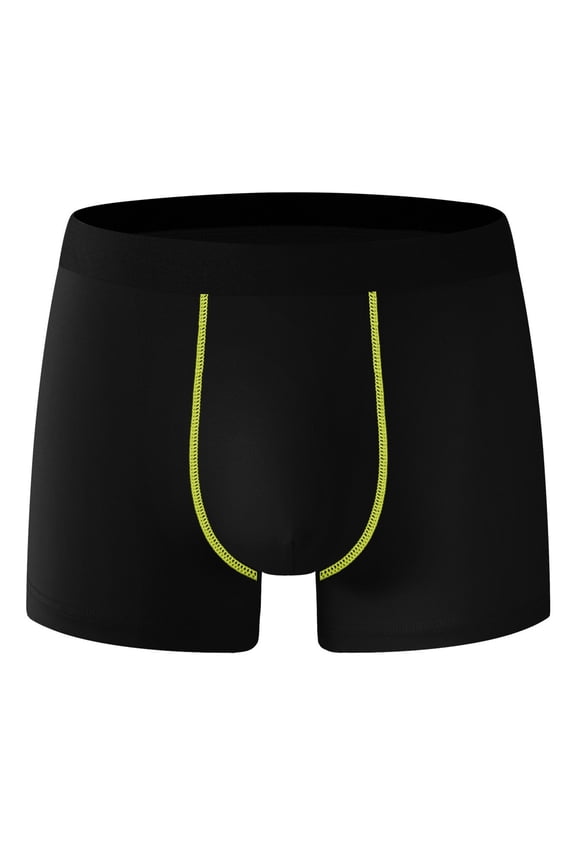 ,Men's Boxer Briefs Soft Performance Boxers with Fly Pouch Quick Dry Active Underwear Green M