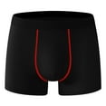 thumbnail image 1 of khonts,Men's Boxer Briefs Soft Performance Boxers with Fly Pouch Quick Dry Active Underwear Red S, 1 of 3