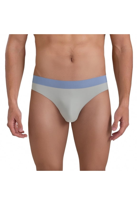 ,Men's Enhancing Jockstrap Briefs Athletic Supporter Big Ball Pouch Backless Underpants Light Gray XXXL