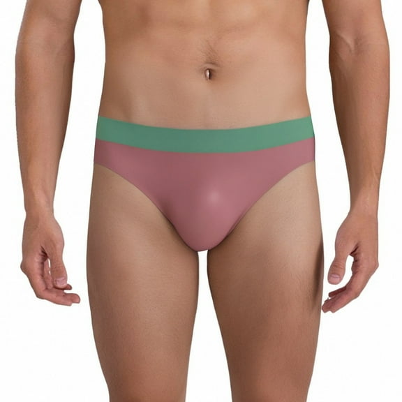 khonts,Men's Bulge Enhancing Jockstrap Briefs Athletic Supporter Big Ball Pouch Backless Underpants Wine XL