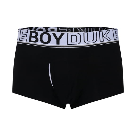 khonts,Men's Pouch Boxer Brief Letter Printed Side Slit Breathable Underwear Elastic Waistband Soft Underpants Black XL