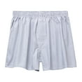 thumbnail image 1 of khonts,Men's Funny Boxers Sleep Short Plaid Cotton Loose Woven Breathable Stretch Boxers Shorts Grey XXL, 1 of 3