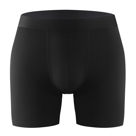 khonts Men's Incontinence Underwear Boxer Brief Leak Proof Washable Reusable Underpants Heavy Flow Bladder Leak Black XXL
