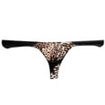thumbnail image 1 of khonts,Men's Leopard Print Thongs Fashionable Printed Stretchy Fabric Sexy Wild Charm Underpants Orange XL, 1 of 4