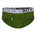 thumbnail image 1 of khonts,Men's Letter Printed Briefs Breathable Underwear Comfortable Soft Pouch Underpants Green S, 1 of 6