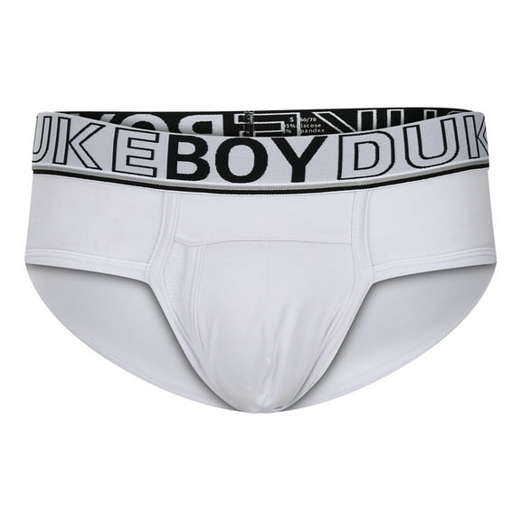 khonts,Men's Letter Printed Briefs Breathable Underwear Comfortable Soft Pouch Underpants White XL