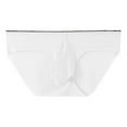 thumbnail image 1 of khonts,Men's Loose Fit Briefs Home Sleepwear Breathable Underwear Sports Soft Seamless Underpants White XL, 1 of 2