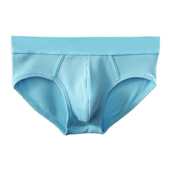 khonts,Men's Low Rise Underwear Briefs Multi Color Soft with Contour Pouch Blue L