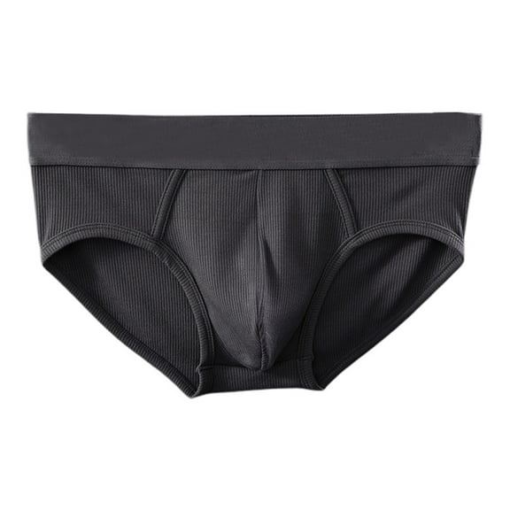 khonts,Men's Low Rise Underwear Briefs Multi Color Soft with Contour Pouch Grey XL
