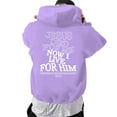 thumbnail image 1 of khonts Men's Plus Size Letter Printed Hoodies Loose Fit Casual Hooded Sweatshirts Long Sleeve Trendy Tops Purple XXL, 1 of 8