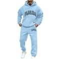 thumbnail image 1 of khonts,Men's Quarter Zip Sweatsuits 2 Piece Set Tracksuit Jogging Suits with Pockets Oversized Hoodies and Sweatpants Light Gray XXL, 1 of 4