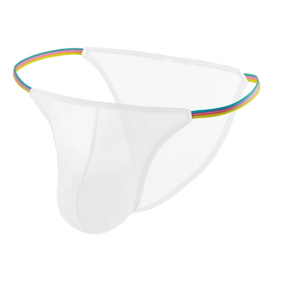 khonts,Men's Sexy Elastic Low Waist Underwear Classic Slim Fit Briefs Comfortable Everyday Breathable White XL