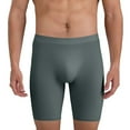 thumbnail image 1 of khonts,Men's Sexy Underwear Comfort Fit Extended Coverage Compression Boxer Briefs for Men Workout Underwear for Every Day Grey XXL, 1 of 4