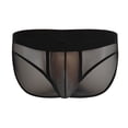 thumbnail image 1 of khonts,Men's Soft Brief Comfortable Daily Underwear Loose Fit Elastic Waist Underpants Black S, 1 of 2