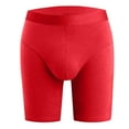 thumbnail image 1 of khonts,Men's Sports Long Boxer Briefs Pad Lifting Underwear Shaping Workout Underpants Red XL, 1 of 3
