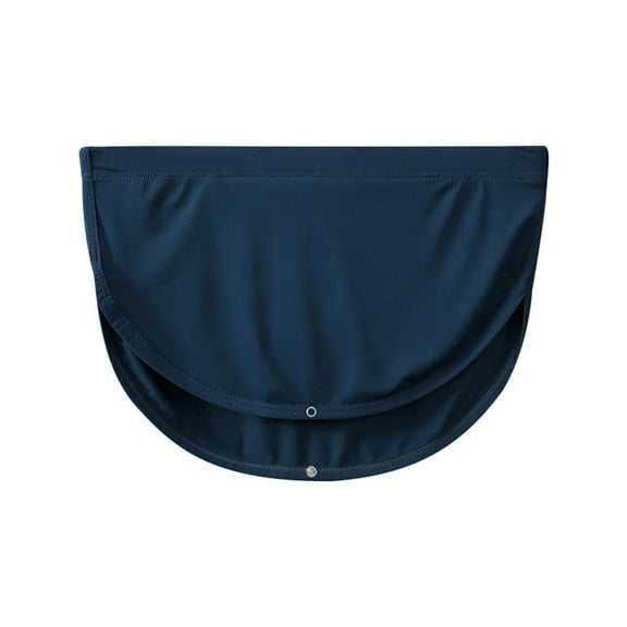 khonts,Men's Ultra-Thin Ice Silk Boxer Briefs Underwear Split Side Loincloth Thongs Breathable Bulge Pouch Low Rise Panties Blue M