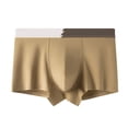 thumbnail image 1 of khonts,Men's Underwear Comfortable Breathable Boxer Briefs Running Tight Pants for Optimal Buttock Movement and Performance Brown XL, 1 of 4