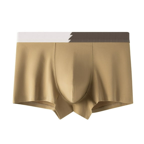 khonts,Men's Underwear Comfortable Breathable Boxer Briefs Running Tight Pants for Optimal Buttock Movement and Performance Brown XXL