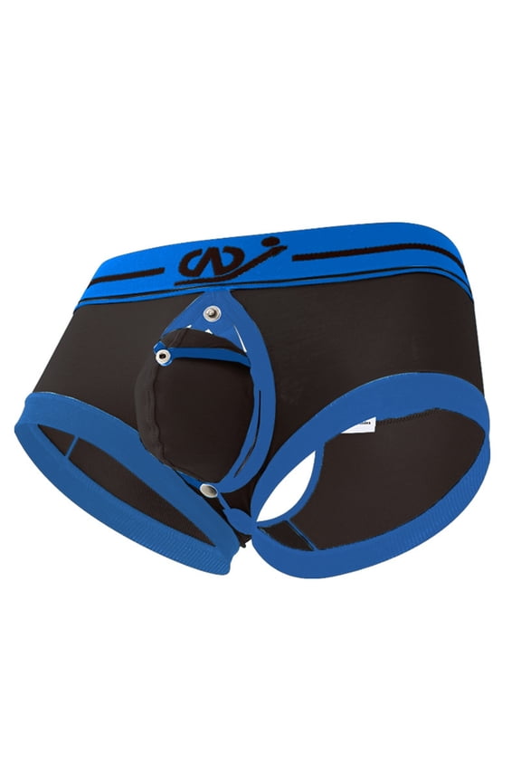 ,Men's Underwear Comfortable Breathable Briefs Detachable Pouch Lightweight Soft Fabric for Daily Wear Black S