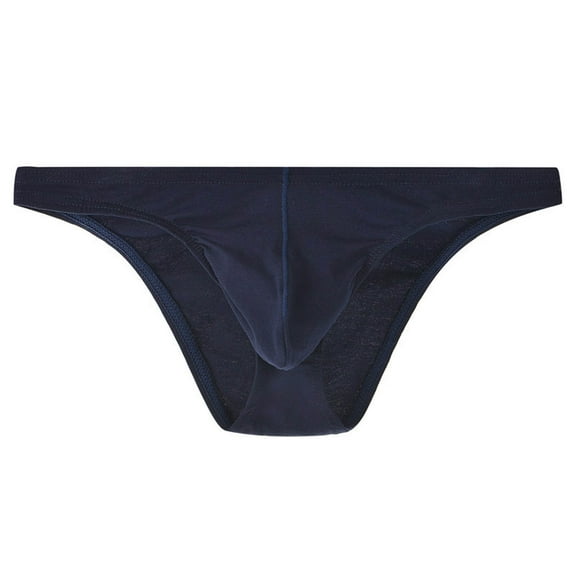 khonts,Men's Underwear Comfortable Low Rise Briefs for Daily Wear Home Lounge wear Soft Breathable Dark Blue XL
