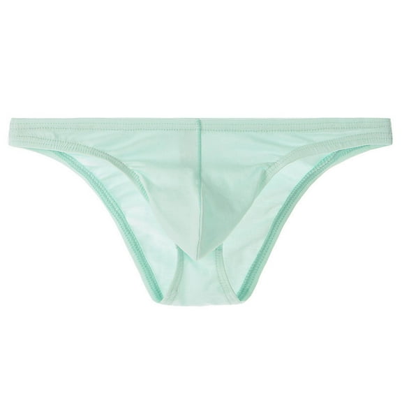 khonts,Men's Underwear Comfortable Low Rise Briefs for Daily Wear Home Lounge wear Soft Breathable Light Blue M